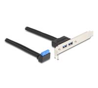 Delock soporte de ranura 1 x conector usb 5 gbps hembra en ángulo de