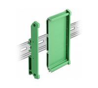 DeLOCK Soporte de Tablero 107 mm para Carril DIN, Platinenhalterung de 5 cm de Largo, Plástico Verde (Incluye Tornillos)