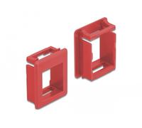 Delock soporte keystone para carcasas (4 unidades) rojo