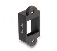 DELOCK Soporte Keystone para instalación con conexión de Tornillo Negro Marca
