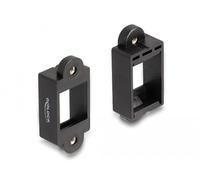 DELOCK Soporte Keystone para instalación con conexión de Tornillo Negro Marca