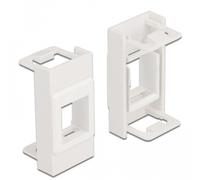 Delock soporte modular easy 45 keystone 22,5 x 45 mm, blanco