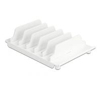 Delock Soporte para 6 Tablets o Smartphones, Color Blanco
