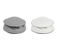 Delock Soporte para Cables Autoadhesivo con 4 pasadores, Juego de 2 Unidades