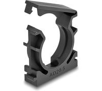 DeLOCK Soporte para Manguera de Cable con Clip de Cierre, 28,5 mm, 4 Unidades, Color Negro