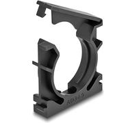 DeLOCK Soporte para Manguera de Cable con Clip de Cierre, 34,5 mm, 4 Unidades, Color Negro