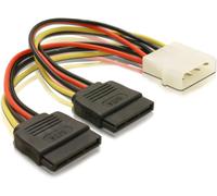 DELOCK Stromkabel 2x SATA 15Pin -> Molex 4Pin 0.16 NUEVO