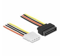 DELOCK STROMKABEL SATA 15PIN -> MOLEX 4PIN BU/BU 0.20M