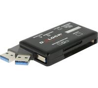 Delock SuperSpeed - Lector de Tarjetas USB para CF/SD/MicroSD/MS/M2/xD