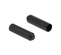 DELOCK Tapas de Extremo con Adhesivo Interior 70 x 16 mm 2 Piezas Negro Marca