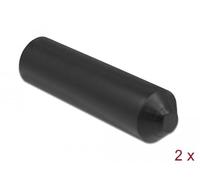 DELOCK Tapas de Extremo con Adhesivo Interior 70 x 20 mm 2 Piezas Negro Marca