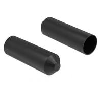 DELOCK Tapas de Extremo con Adhesivo Interior 80 x 25 mm 2 Piezas Negro Marca