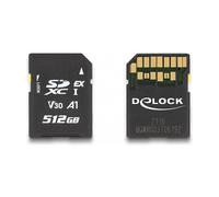 DeLOCK Tarjeta de Memoria SD Express 512 GB, SD UHS-I, 858 MB/s Lectura, 804 MB/s Escritura, Clase 3 (U3), V30