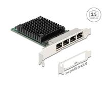DELOCK Tarjeta de Red PCI Express x4 2,5 Gigabit LAN 4xRJ45
