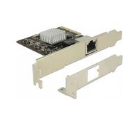 DeLOCK Tarjeta de Red PCI Express x4 (89654) con Interfaz RJ45, 10 Gigabit LAN (20 Gbit/s), Chipset Tehuti TN4010, Compatible con Windows y Server