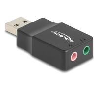 Delock tarjeta de sonido usb externa con adaptador de audio plug & pla
