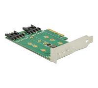 DeLOCK - Tarjeta PCI Express (3 Ranuras M.2, Factor de Forma Baja)