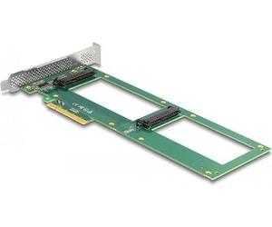 Delock Tarjeta PCI Express 4.0 x8 a 2 x internas U.2 NVMe SFF-8639 - Bifurcation