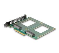 Delock tarjeta pci express 4.0 x8 a 2 x interno u.2 nvme sff-8639 - bi
