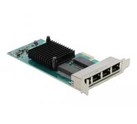 Delock tarjeta pci express a 4 x gigabit lan