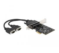 Delock tarjeta pci express x1 a 2 x serie rs-422/485 con protección e