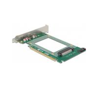DeLOCK Tarjeta PCI Express x16 a 1 x U.2 NVMe SFF-8639 Interna, PCIe 4.0, Soporte TRIM, Verde, para PC, Compatible con Windows 10/11 y Server 2019