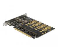Delock tarjeta pci express x16 a 4 x nvme interno m.2 clave m - bifurc