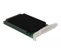 Delock tarjeta pci express x16 a 4 x nvme interno m.2 clave m con disi