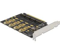 Delock Tarjeta PCI Express x16 para 4 Tarjetas internas NVMe M.2 Key M - Bifurcation