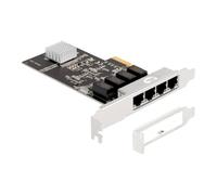 DeLOCK Tarjeta PCI Express x4 4X RJ45 Gigabit LAN RTL8111
