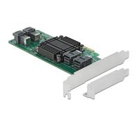 Delock Tarjeta PCI Express x8 a 4 x internas SFF-8643 NVMe - Factor de Forma de Perfil bajo