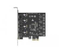PCIe x1 a 4x USB externo Tipo-A USB 3.2 Gen 1, Controlador USB
