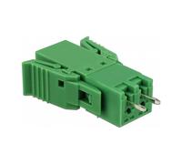 DeLOCK Terminal Block Set para Placa 2 Pines 3,81 mm Rastermaß Vertical - 65968, Verde, 24-12 AWG, -40 a 105 °C
