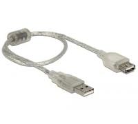 DeLOCK Tragant - Cable alargador USB 2.0 (A/A, 0,3 m)