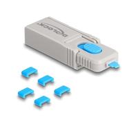 DeLOCK Type-C™ Port Blocker Set para Type-C™ Buchsen 5 piezas + Verschlusswerkzeug