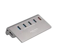 Delock USB 10 Gbps Hub mit 4 Typ-A Ports+ 1 Schnellladeport inkl