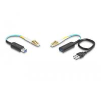 Delock usb 10 gbps tipo-a extender set sobre cable lc duplex