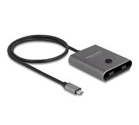 Delock usb 10 gbps usb type-c switch 2 a 1 bidireccional 8k