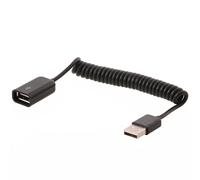 DeLOCK USB 2.0 0.6m - Cable USB (0,6 m, USB A, USB A, 2.0, Male Connector/Female Connector, Negro)