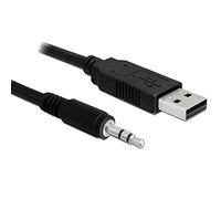 DeLOCK USB 2.0/3.5 mm 1.8m - Cable USB, Negro