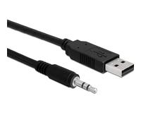 DeLOCK USB 2.0/3.5 mm 1.8m - Cable USB, Negro