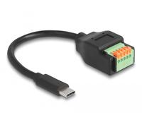 Delock usb 2.0 cable de usb type-c macho a bloque de terminales con bo