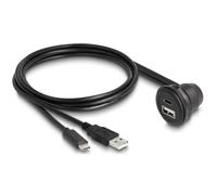 88103 Cable USB 2.0 1m Negro 480Mbps ØLethg: 4.5mm DELOCK