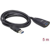 DeLock 83089 Cable Extensión USB 3.0 Activo 5 m Tipo A Macho a Tipo A Hembra