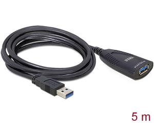 Delock usb 3.0 5m cable usb usb 3.2 gen 1 (3.1 gen 1) negro