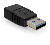 Delock usb 3.0-a adapter usb-a negro