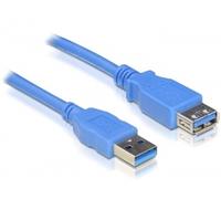 DeLOCK Cable Extensión USB 3.0 A Macho a Hembra, 2 Metros, 5 Gbit/s, Color Azul, ST-BU