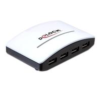 DeLOCK USB 3.0 External HUB - Hub USB (Enchufar y Usar, Mac, Compatible), Negro