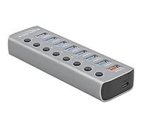 Delock USB 3.2 Gen 1 Hub mit 7 Ports + 1 Schnellladeport + 1 U (Nintendo Switch)