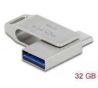 Delock usb 5 gbps lápiz de memoria usb-c + tipa-a 32 gb - carcasa de